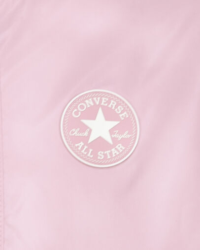 Lightweight Windbreaker Converse Lotus Pink, Full Body View