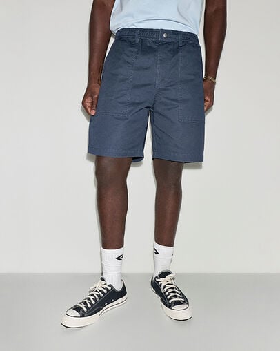 Harbor Relaxed Shorts Converse Navy, Front View