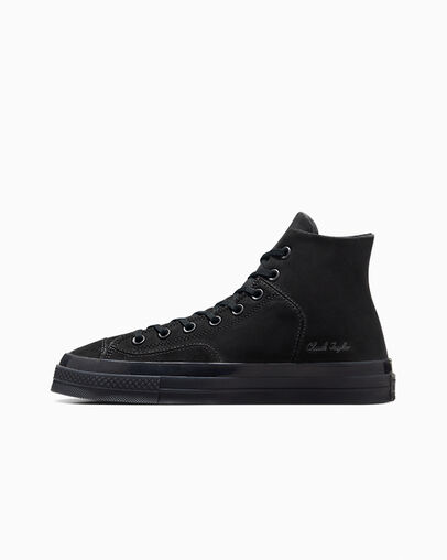 Chuck 70 Marquis Nubuck & Suede Black/Black/Black, Inner Side View