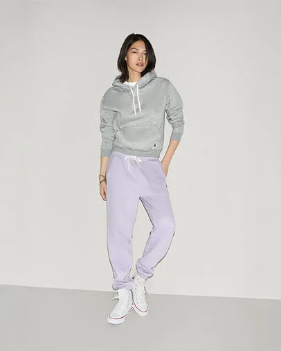 Chuck Taylor Patch Pullover Hoodie Vintage Grey Heather, Detail View