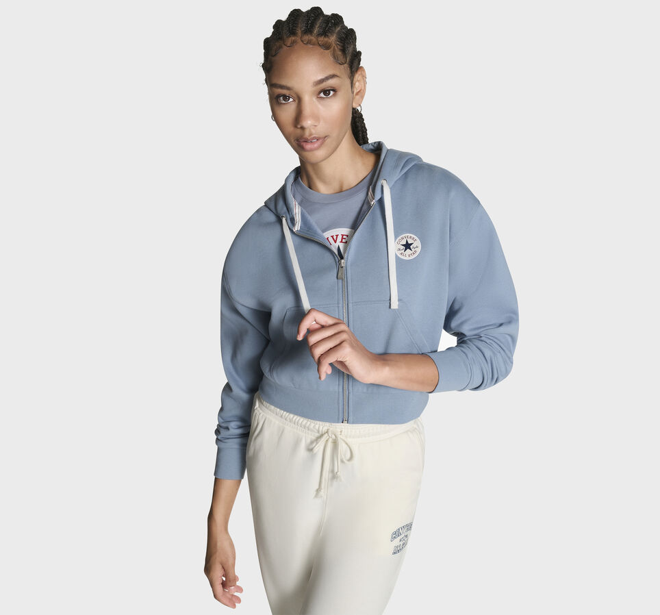 Retro Chuck Taylor Full-Zip Hoodie Yeti Breath Blue