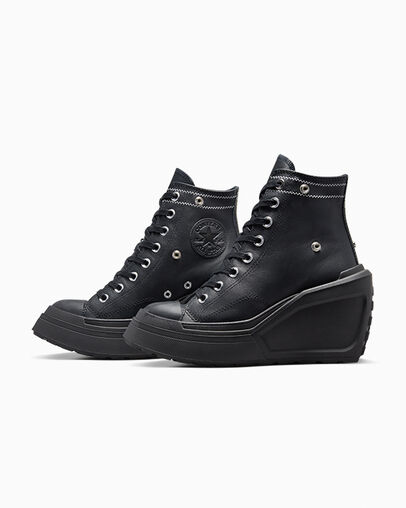 Converse x Martine Ali Chuck 70 De Luxe Wedge Black/Black/Black, On Foot Shot 2