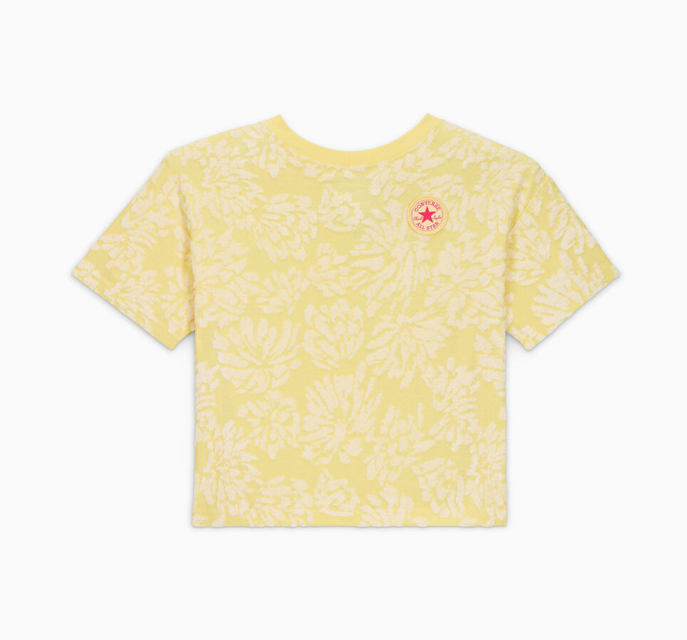 Floral Jacquard Dolman Sleeve T-Shirt Like Butter