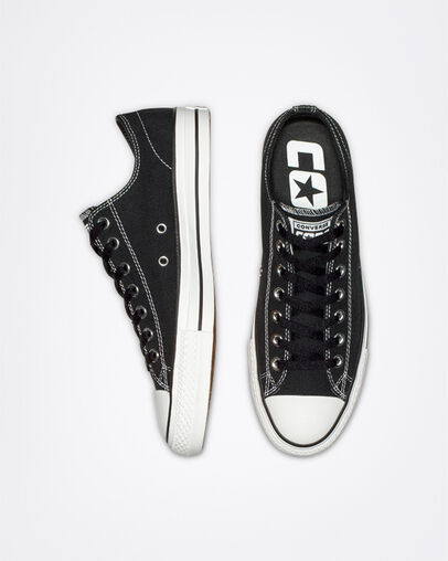 CTAS Pro Low Top Black/Black/White