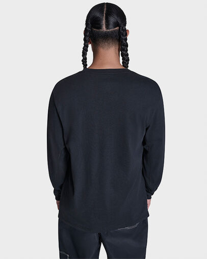 CONS Logo Long Sleeve T-Shirt Converse Black, Detail View