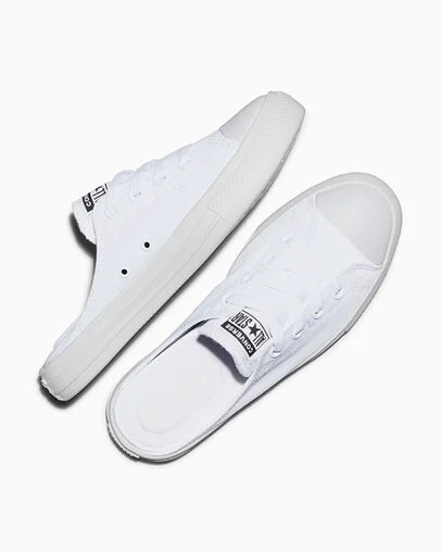 Converse Chuck Taylor All Star Mule White/Black/White, Angled View