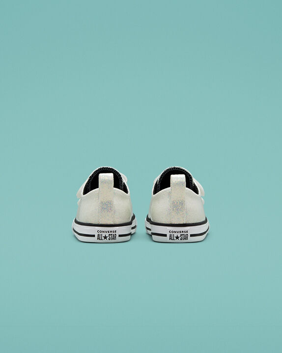 baby silver converse