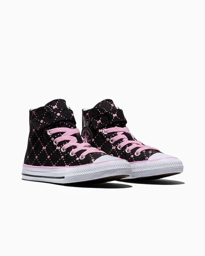 Converse x Hello Kitty&reg; and Friends Chuck Taylor All Star My Melody&trade; & Kuromi&trade; Black/Pink/Brown, Top and Side View