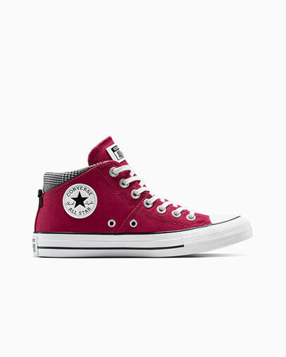 Chuck Taylor All Star Madison Plaid Sporty Berry/Black/White, Outer Side View