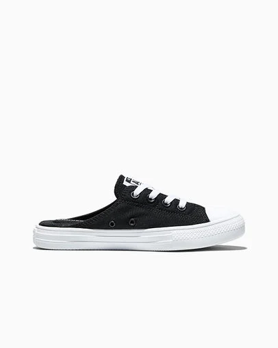 Converse Chuck Taylor All Star Mule Black/White/Black, Outer Side View
