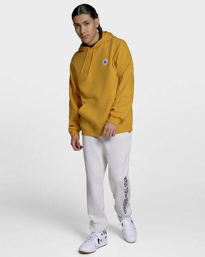 Chuck Taylor All Star Patch Hoodie Yellow, Full Body View