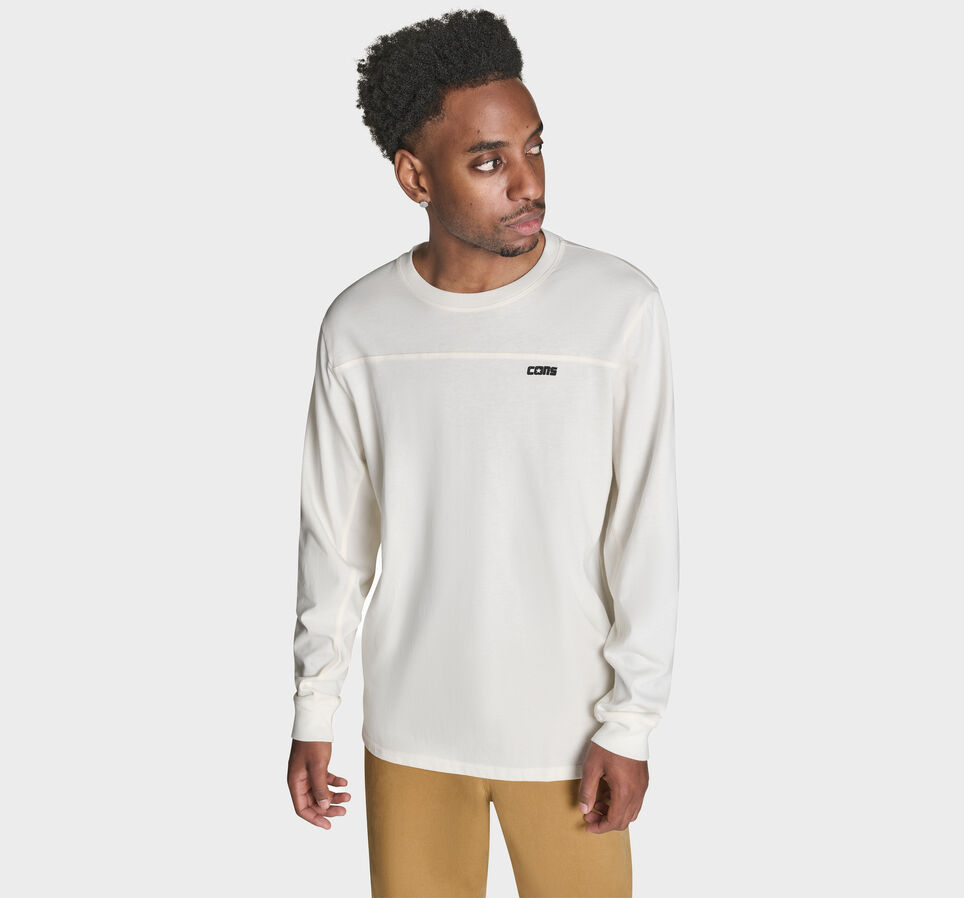 CONS Logo Long Sleeve T-Shirt Converse Egret