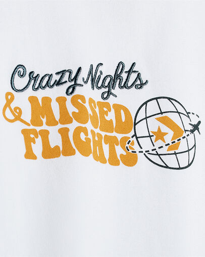 Missed Flights T-Shirt White, Full Body View