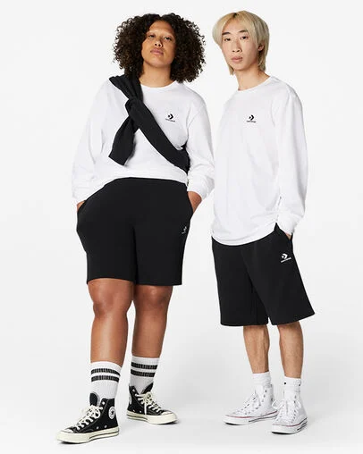 Converse Go-To Embroidered Star Chevron Standard-Fit T-Shirt White