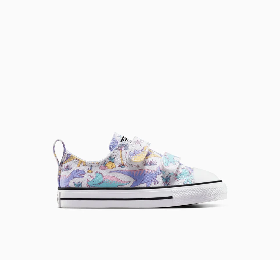 Chuck Taylor All Star Dino Party Easy On White/Ultraviolet/Topaz Gold