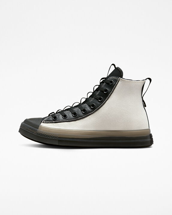 converse high tops black waterproof
