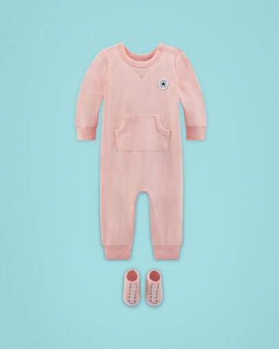 Chuck Taylor Patch Coverall & Booties Converse Storm Pink, Front View
