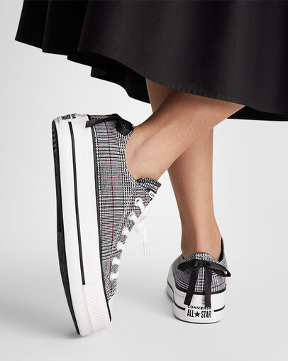 Chuck Taylor All Star Lift Platform Plaid Women's Low Top Shoe