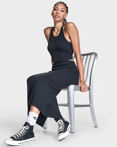 Box Star Midi Skirt Converse Black