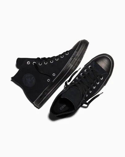 Chuck Taylor All Star Suede Black/Dark Matter/Black, Angled View