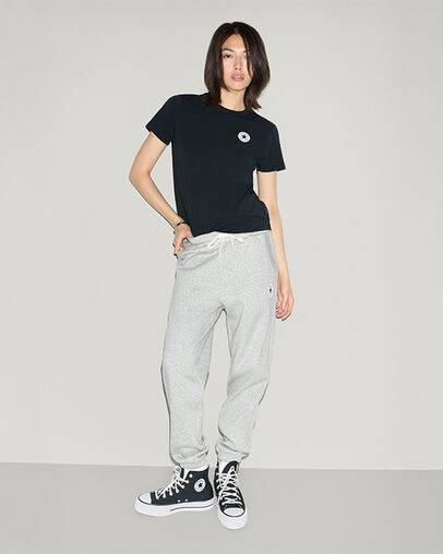 Retro Chuck Taylor Patch Joggers Vintage Grey Heather, Detail View