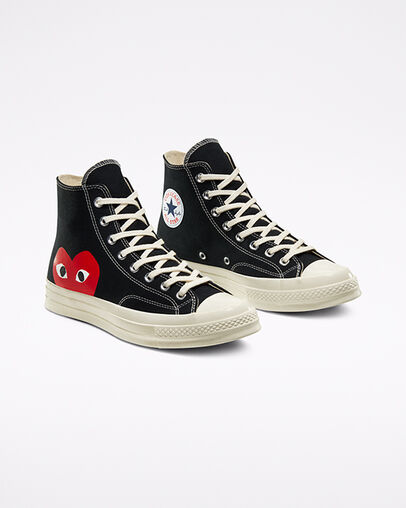 Converse x Comme des Gar&ccedil;ons PLAY Chuck 70 Black/White/High Risk Red