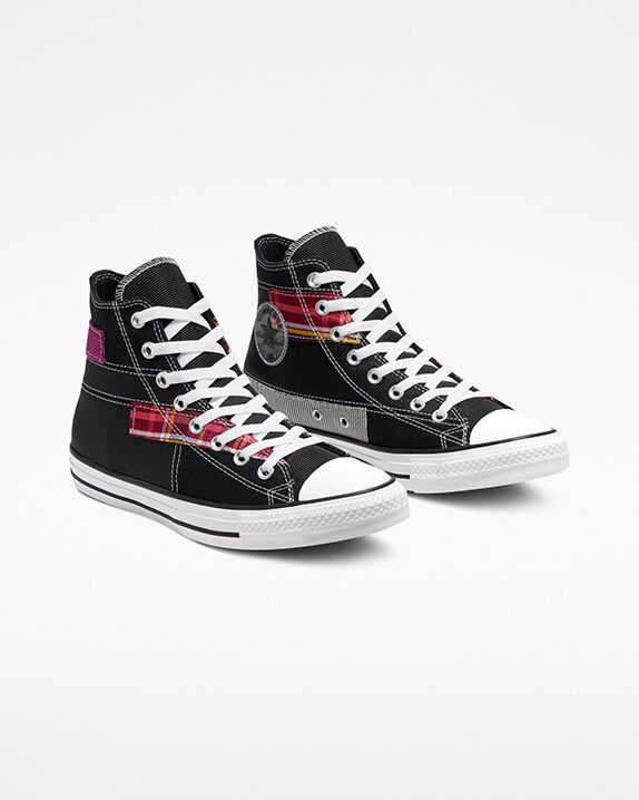 plaid converse shoes