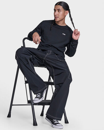 CONS Logo Long Sleeve T-Shirt Converse Black