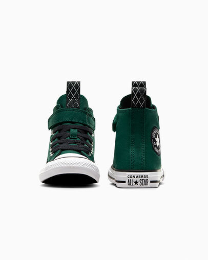 Chuck Taylor All Star Sporty Easy-On Green Envy/Black/White, Heel View