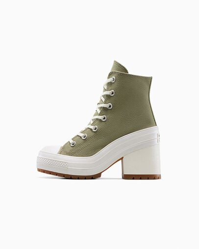 Converse High Top Wrapping Converse Laces Around Ankle BLACK