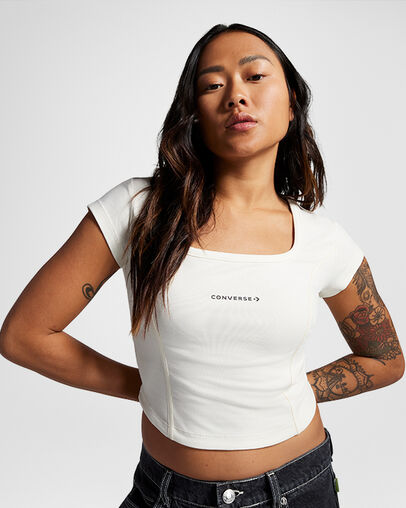 Corset Top Converse Egret, Front View