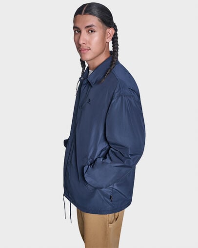 Andover Coach Jacket Navy, Back View