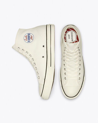 Lucky Star High Top Egret/Black/Egret