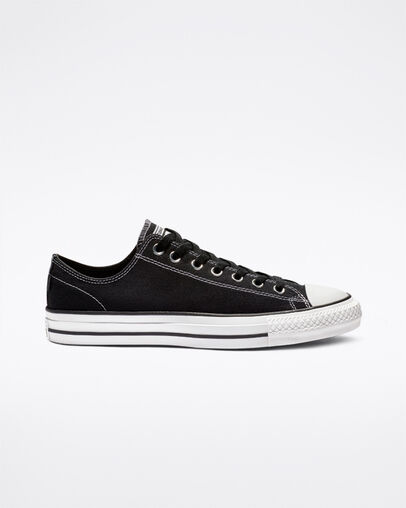 CTAS Pro Low Top Black/Black/White