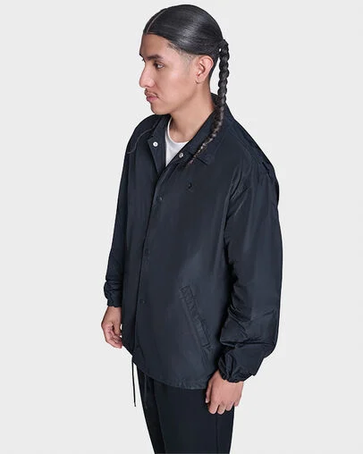 Andover Coach Jacket Black, Back View