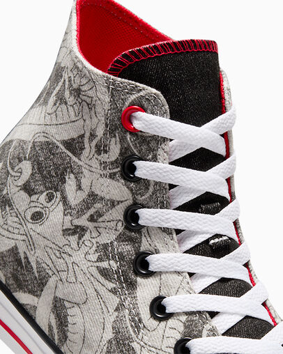 Chuck Taylor All Star Lunar New Year Dragon Graphic Black/Red/White, Detail Angle View