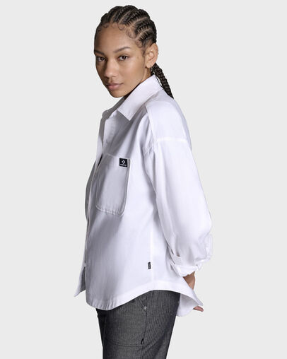 Oversized Oxford Shirt White