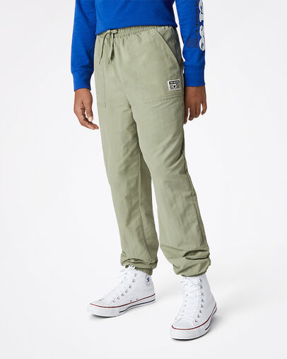 Nylon Dobby Relaxed Fit Pant Lt Field Surplus, Front View