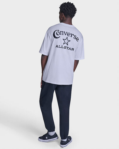 Heritage Wordmark Relaxed T-Shirt White 10A, Detail View