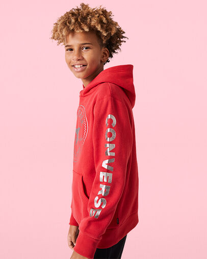 Chuck Taylor Patch Foil Hoodie Emamel Red