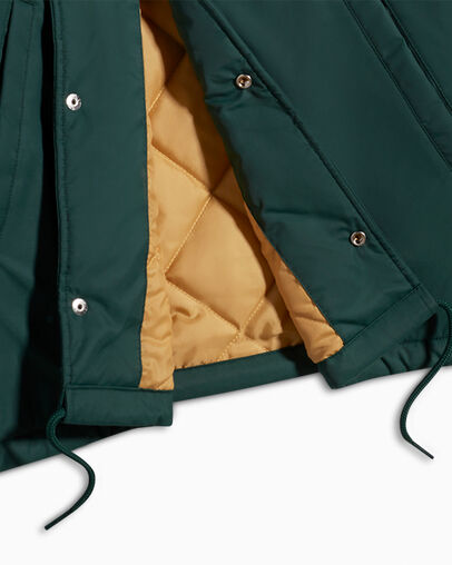 Retro Color Blocked Coaches Jacket Green Envy, Detail View