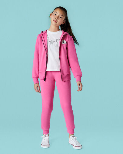 Fleece Chuck Patch Full-Zip Mod Pink