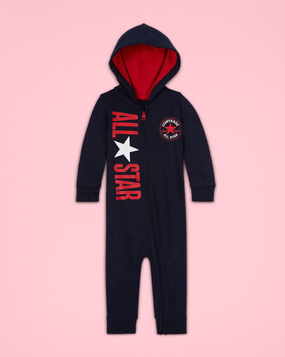 Chuck Taylor Patch Hooded Zip-Up Coverall Converse Blue