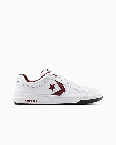 Pro Blaze V2 White/White/Deep Bordeaux, Outer Side View