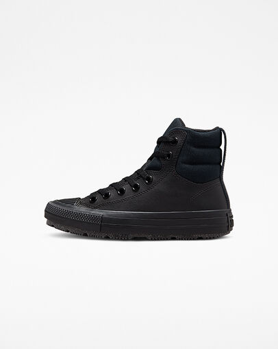Chuck Taylor All Star Berkshire Boot Leather Black/Black/Iron Grey, Inner Side View