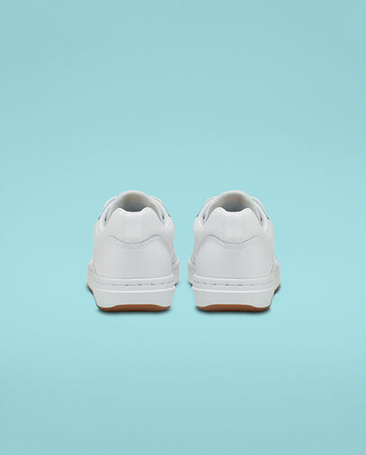 Rival Leather Low Top White/White/Gum