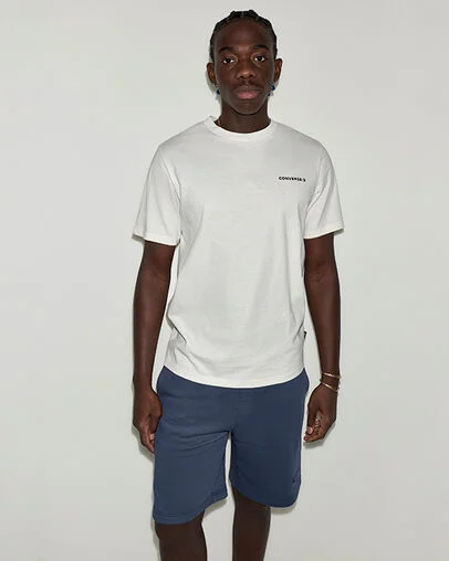 Chev Dazed Star T-Shirt Converse Egret, Front View