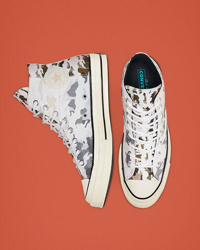 Blocked Camo Chuck 70 White/Carbon Grey/Egret