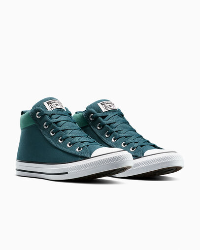 Chuck Taylor All Star Street Utility Deep Sleep/Algae Coast, Top and Side View