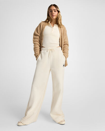 Fleece Pants Converse Egret, Back View